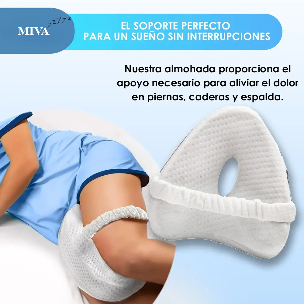 MIVA - Cojín Viscoelástico para Piernas + Funda GRATIS